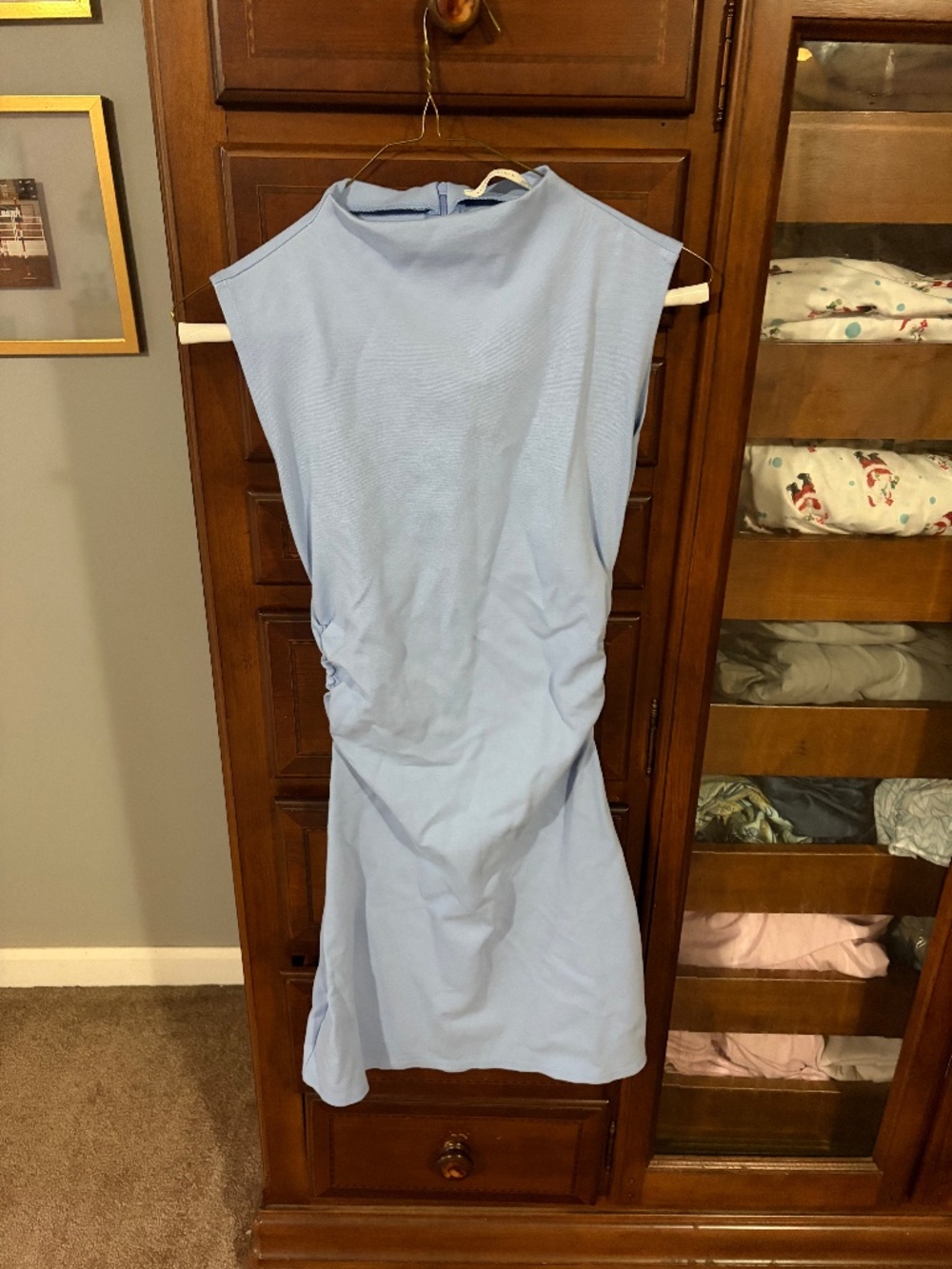 Alter'd State Light Blue Midi Dress